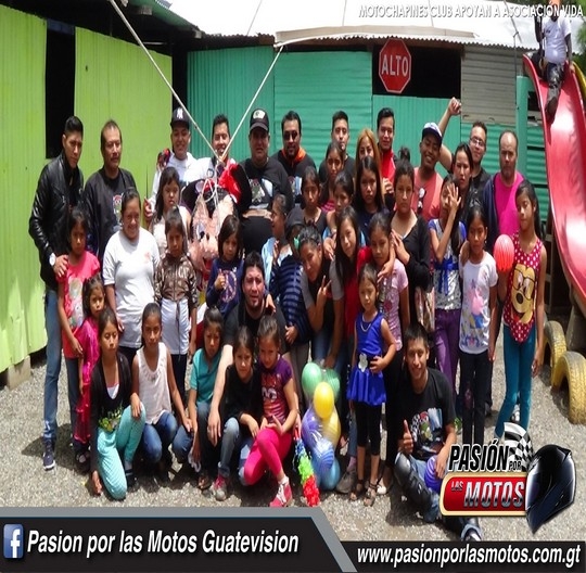 ASOCIACION VIDA RECIBE APOYO DE MOTOCHAPINES CLUB